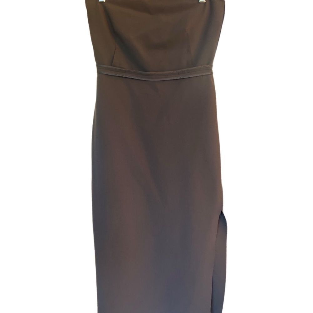 Elegant Gray inside out Elizabeth and James Strapless Dress